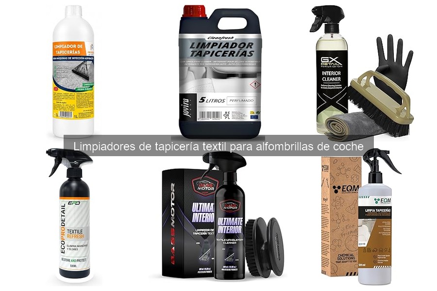 Cómo utilizar limpiadores de tapicería en alfombrillas de coche