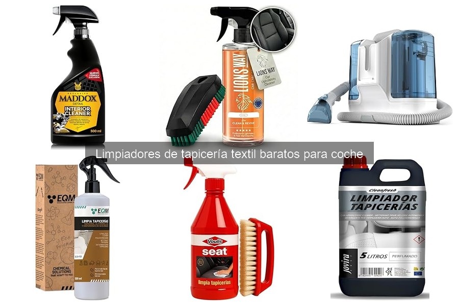 Cómo utilizar limpiadores de tapicería textil en coche correctamente