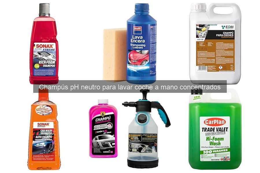 Cómo utilizar un champú pH neutro para el lavado de coches