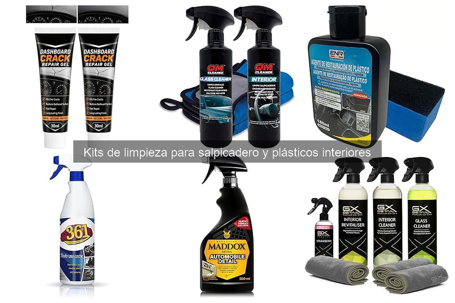 Cómo utilizar un kit de limpieza para salpicadero y plásticos interiores