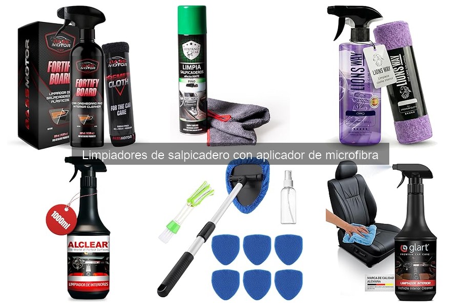 Cómo utilizar un limpiador de salpicadero con microfibra