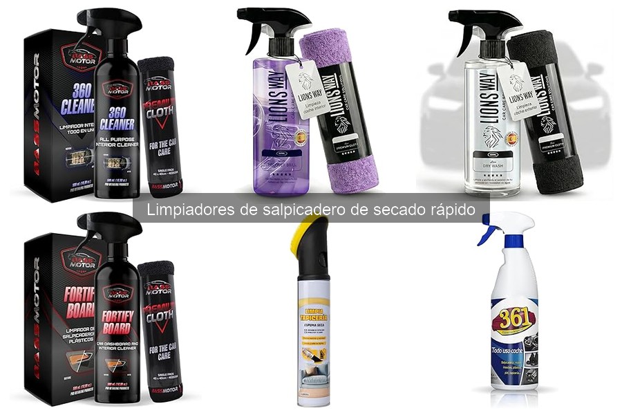 Cómo utilizar un limpiador de salpicadero de secado rápido