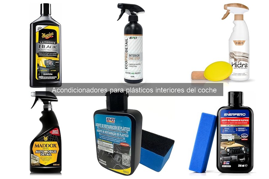 Comparativa de Acondicionadores para Plásticos Interiores