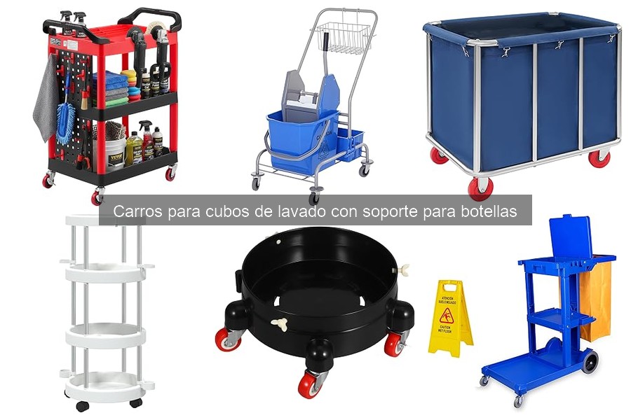 Comparativa de carros para cubos de lavado con soporte