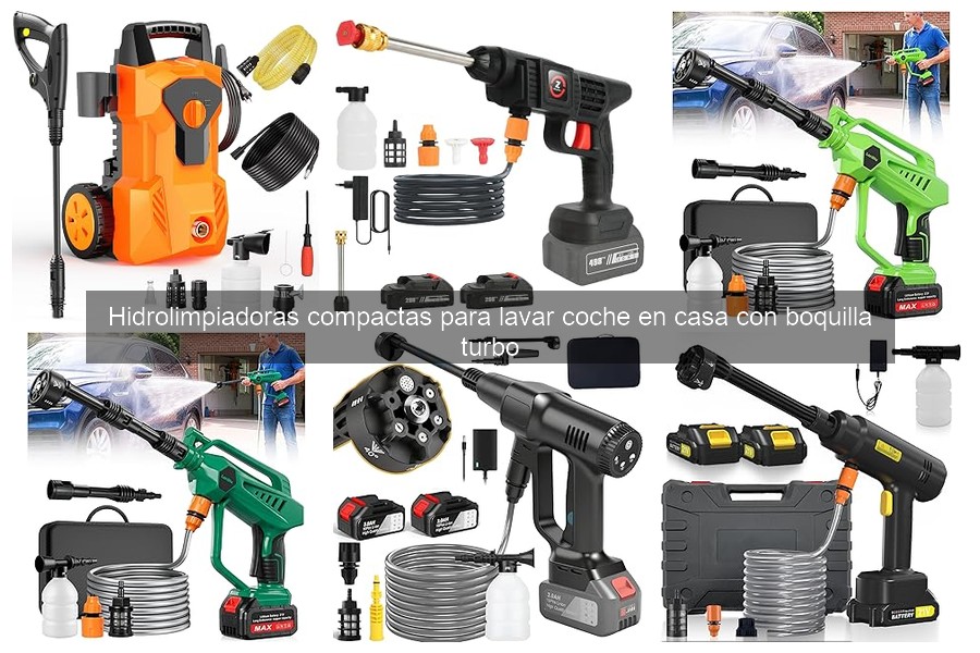 Comparativa de hidrolimpiadoras compactas para lavar coches