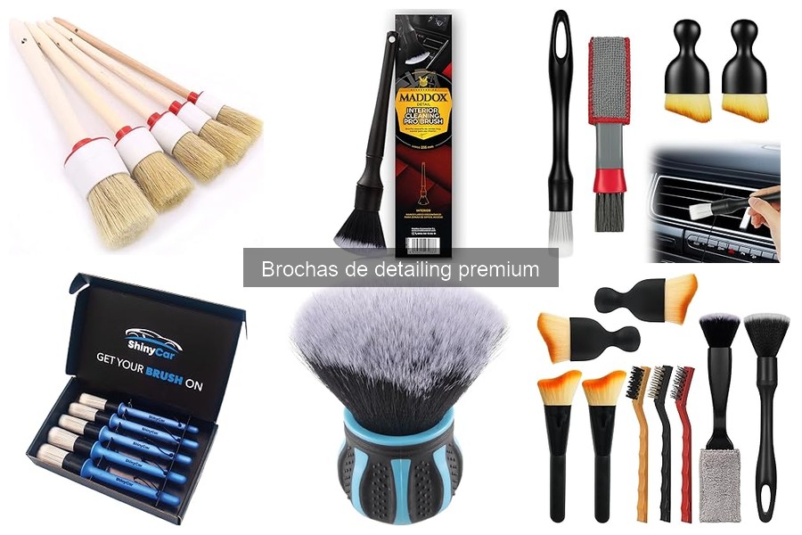 Comparativa de las Mejores Brochas de Detailing Premium