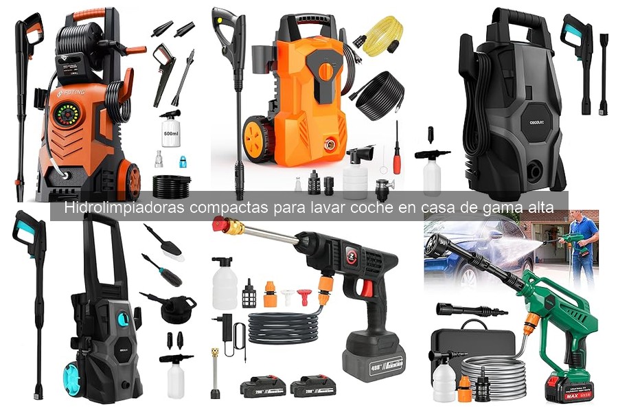 Comparativa de las Mejores Hidrolimpiadoras Compactas para Coche
