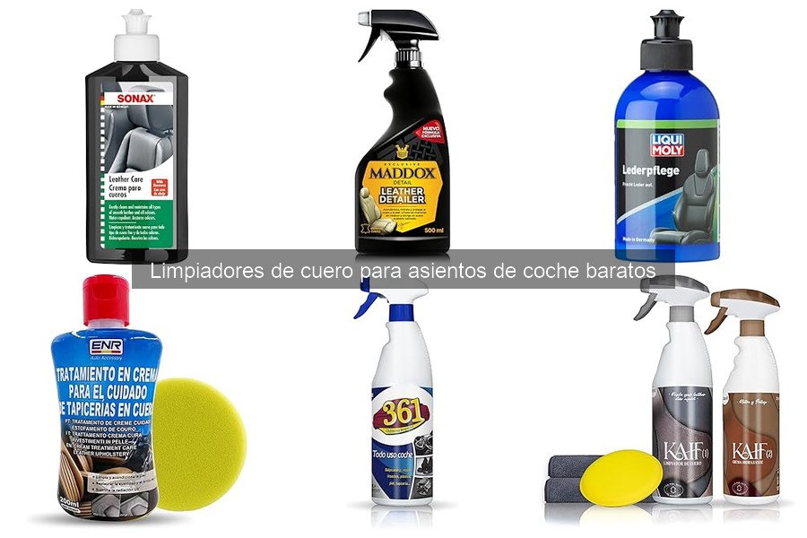 Comparativa de Limpiadores de Cuero para Asientos Baratos