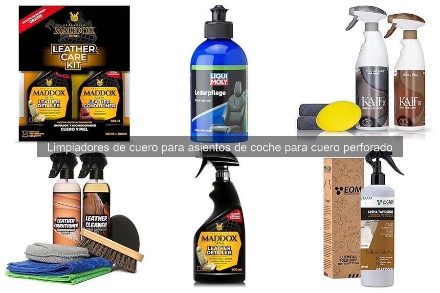 Comparativa de limpiadores de cuero para asientos de coche