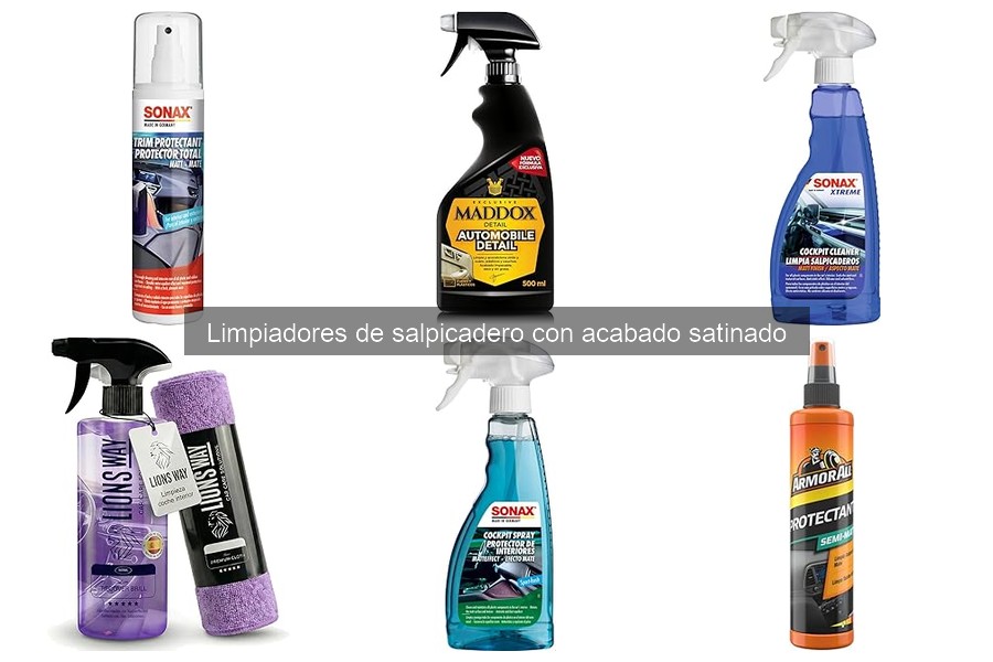 Comparativa de Limpiadores de Salpicaderos Satinados