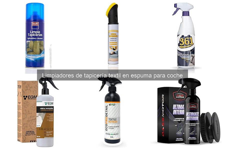 Comparativa de Limpiadores de Tapicería Textil en Espuma 2026