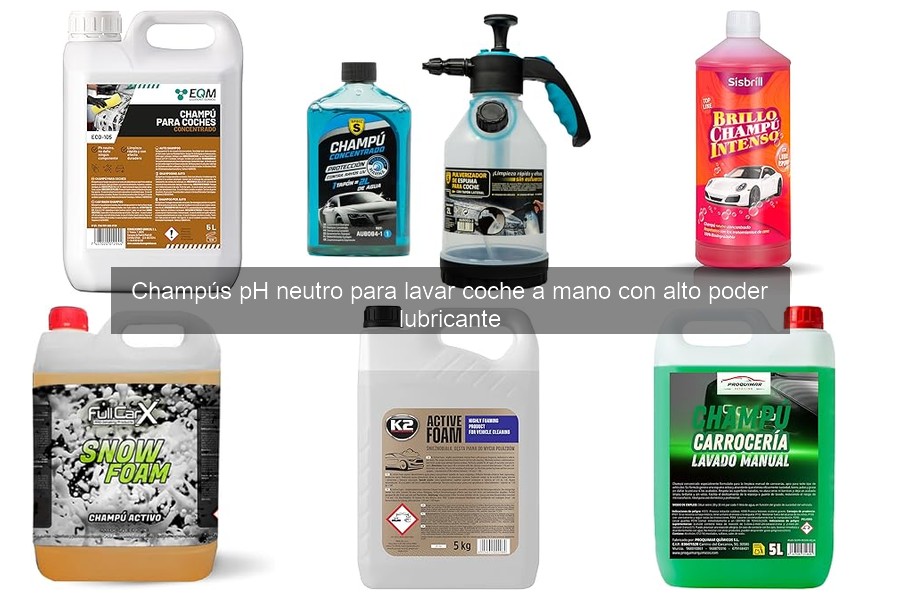 Comparativa de los Mejores Champús pH Neutro para Lavar Coches