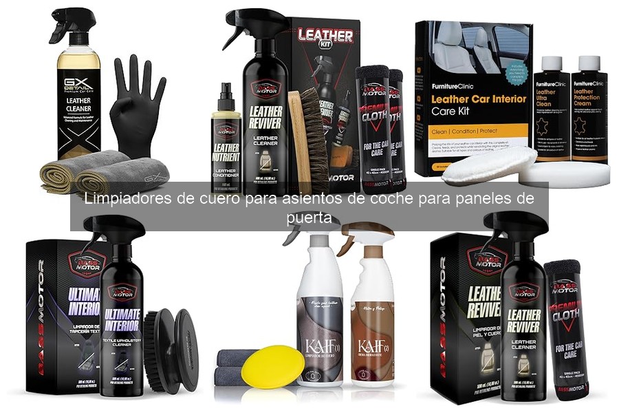 Comparativa de los mejores limpiadores de cuero para asientos
