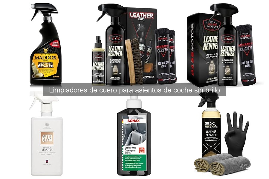 Comparativa: Limpiadores de cuero sin brillo vs. con brillo