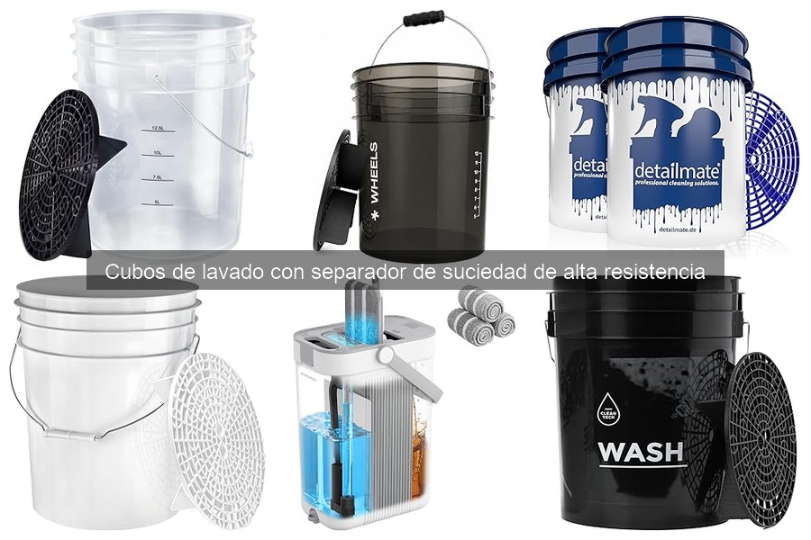 Cubos de lavado con separador de suciedad: ¿Qué son?