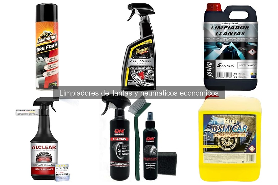 Dónde comprar limpiadores de llantas y neumáticos económicos