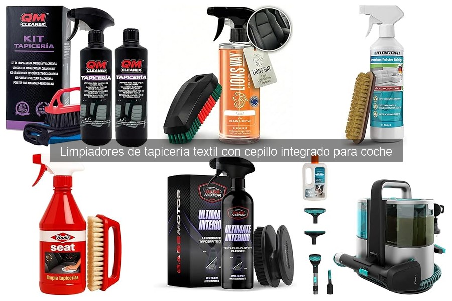 Dónde comprar limpiadores de tapicería textil con cepillo integrado
