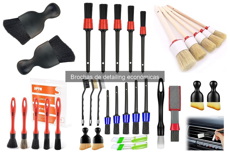 Errores comunes al usar brochas de detailing económicas