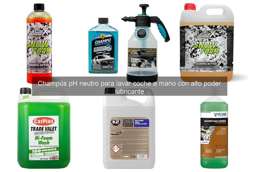 Errores comunes al usar champús pH neutro al lavar el coche