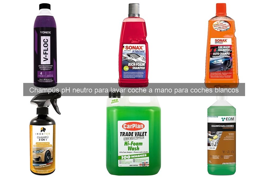Errores comunes al usar champús pH neutro en coches blancos