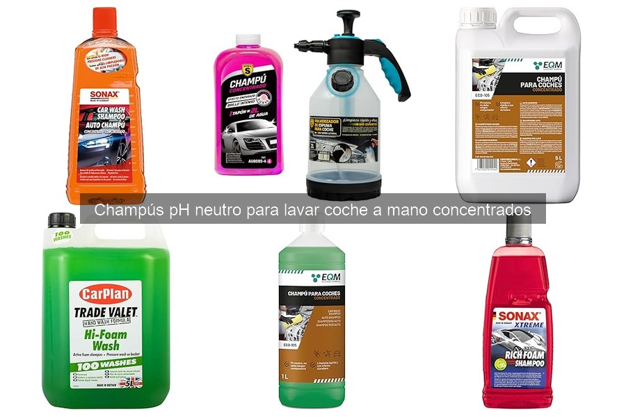 Errores comunes al usar champús pH neutro para el coche