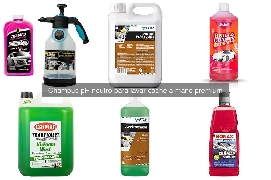 Errores comunes al usar champús pH neutro para lavar coches