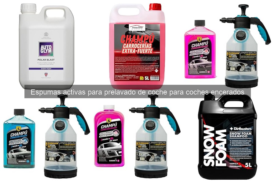 Errores comunes al usar espumas activas en coches encerados