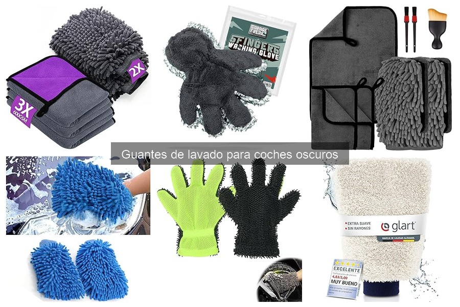 Errores comunes al usar guantes de lavado en coches oscuros