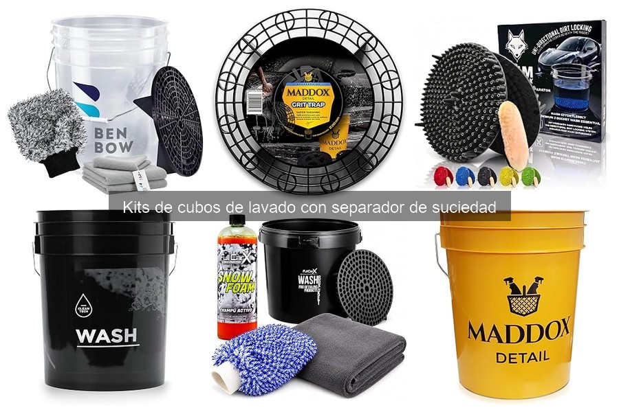 Errores comunes al usar kits de cubos de lavado de coche