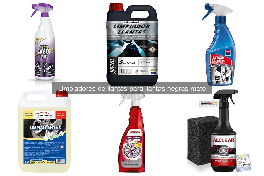 Errores comunes al usar limpiadores de llantas negras mate