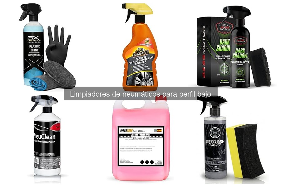 Errores comunes al usar limpiadores de neumáticos para perfil bajo