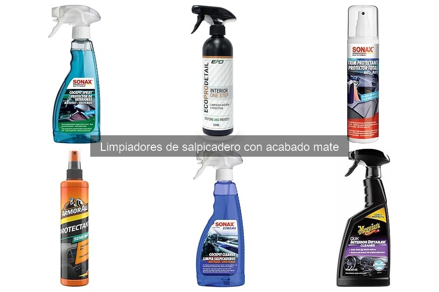 Errores comunes al usar limpiadores de salpicadero mate