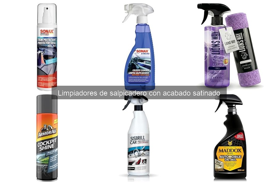 Errores comunes al usar limpiadores de salpicadero satinado