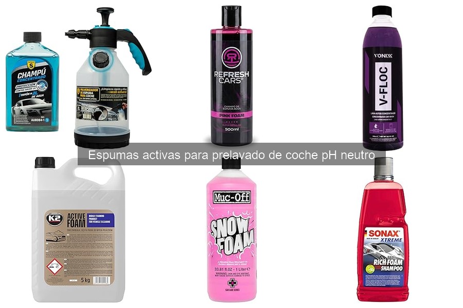 Espuma activa pH neutro para prelavado de coche: todo lo que necesitas saber
