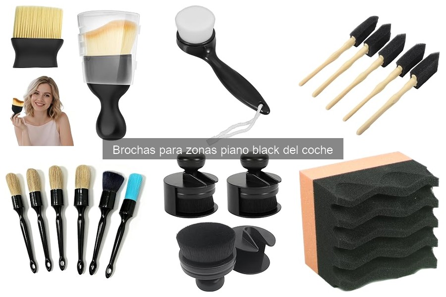 Guía de compra de brochas para zonas piano black del coche