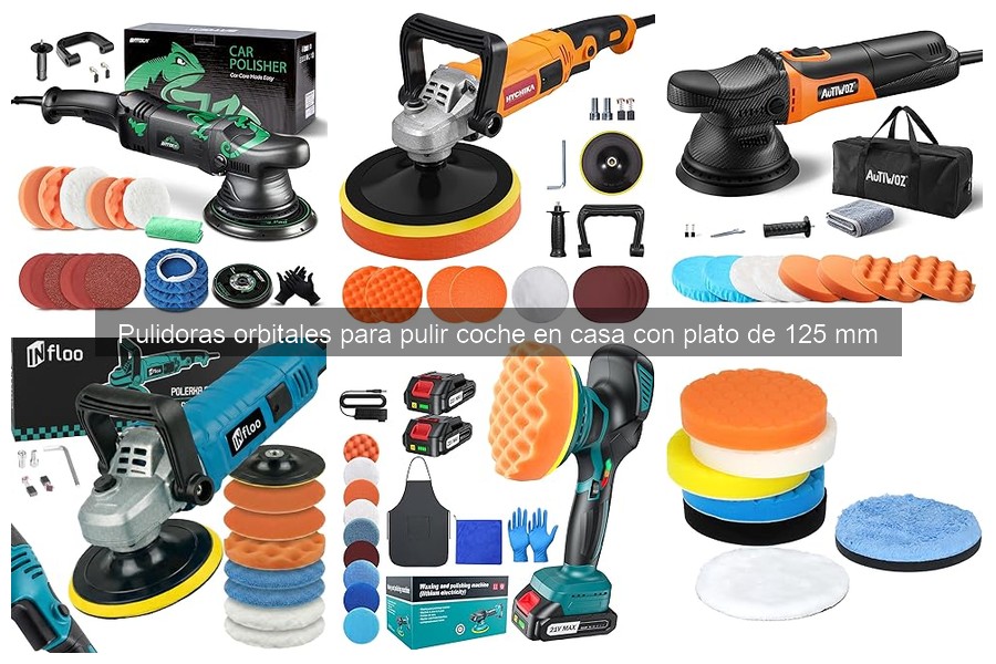 Guía de compra de pulidoras orbitales de 125 mm para coche