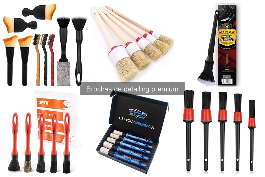Guía para elegir brochas de detailing premium según uso