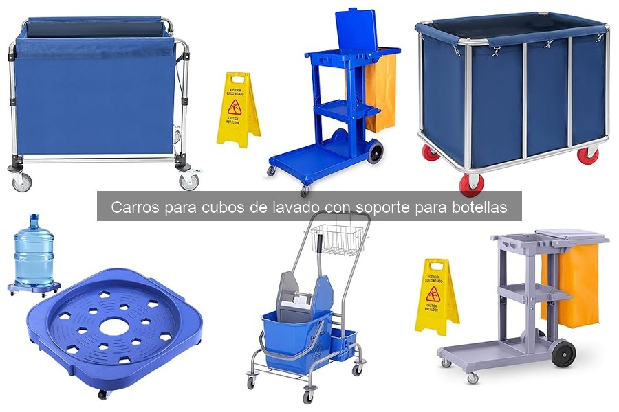 Guía para elegir el mejor carro de lavado con soporte para botellas