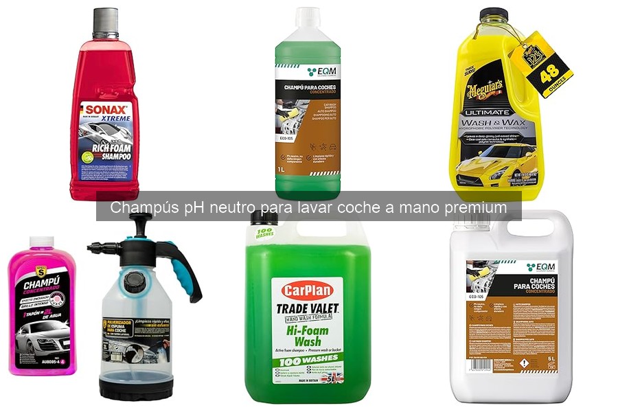 Guía para usar champú pH neutro en el lavado de coche