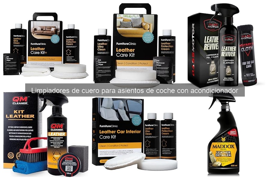 Guía para usar limpiador de cuero en asientos de coche
