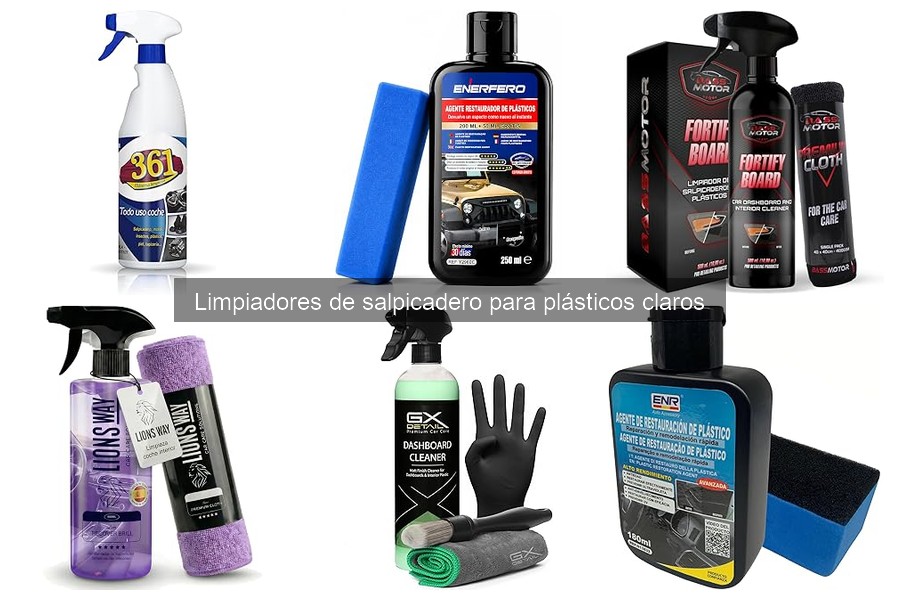 ¡Descubre los mejores limpiadores de salpicadero para plásticos claros!