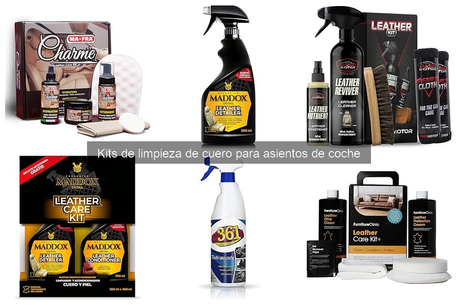 Kits de limpieza de cuero para asientos de coche: ¿Qué incluyen?