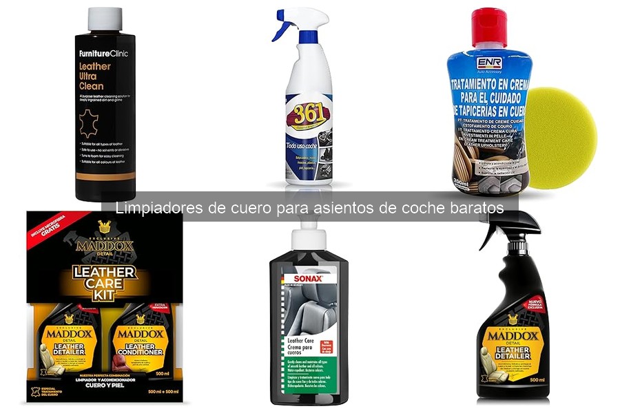 Limpiadores de cuero para asientos de coche: ¿qué son?