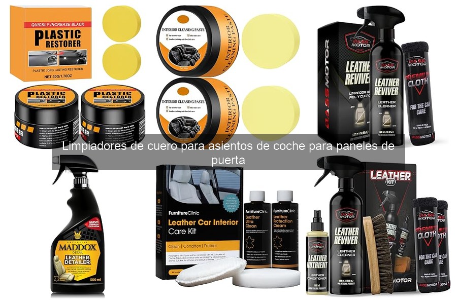 Limpiadores de cuero seguros para asientos de coche