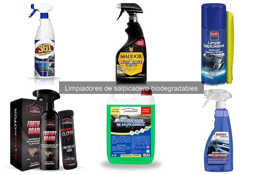 Limpiadores de salpicadero biodegradables: beneficios y características