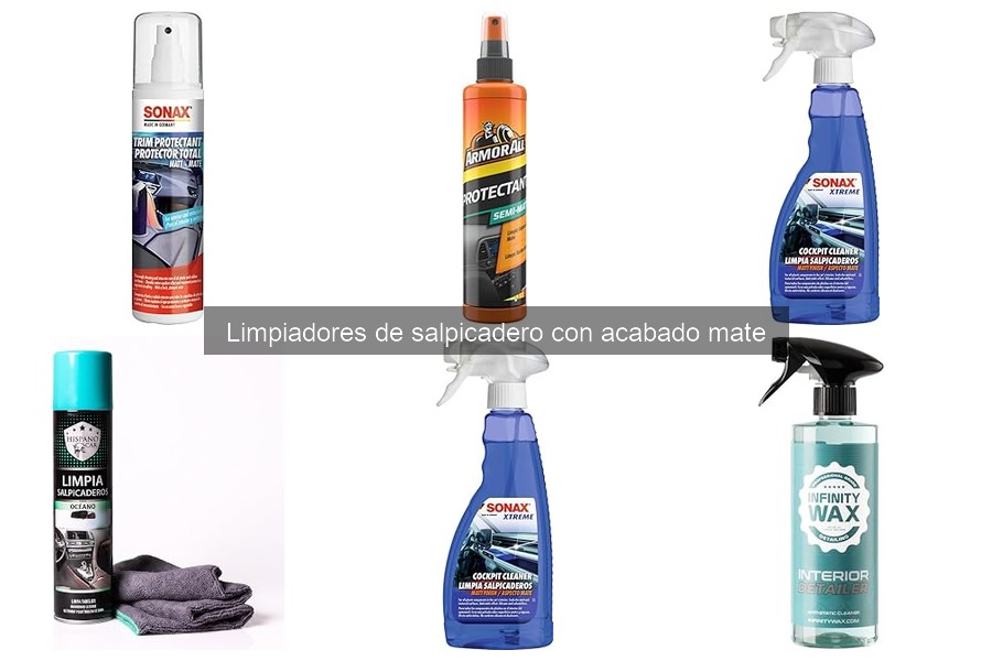 Limpiadores de salpicadero con acabado mate: qué son y cómo funcionan