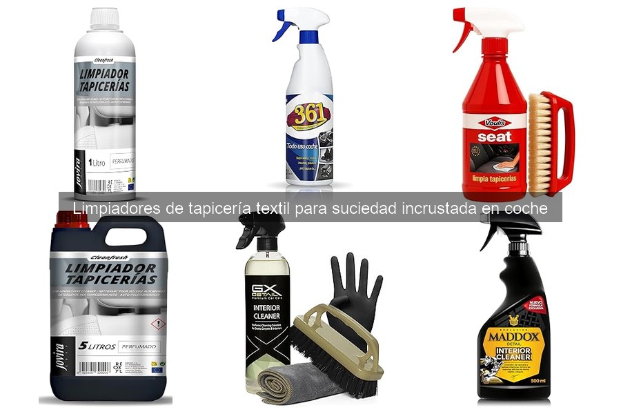 Limpiadores de tapicería textil efectivos para suciedad incrustada