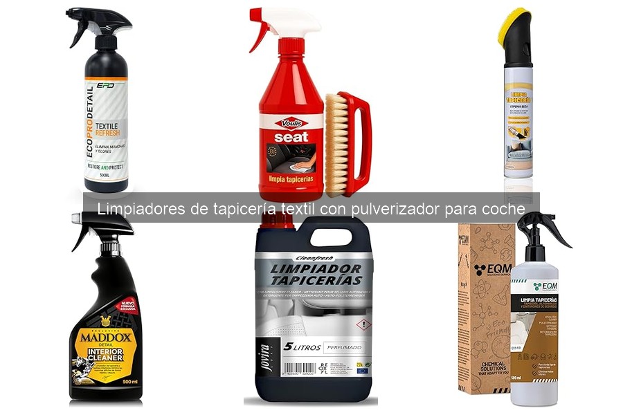 Los limpiadores de tapicería textil más efectivos para coches