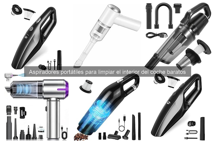 Mejores aspiradores portátiles baratos para limpiar tu coche