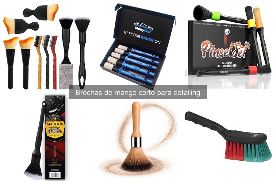 Mejores brochas de mango corto para detailing en 2026